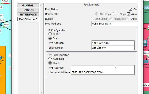 image of IPv4 addressing for printers
