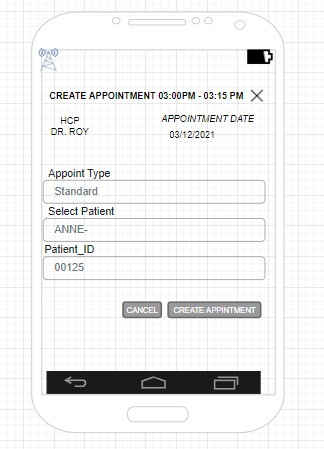 image of Booking appointment input
